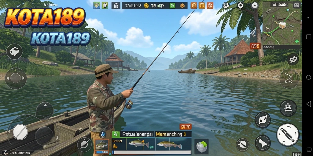 Gameplay KOTA189 menampilkan petualangan memancing yang mendebarkan dan estetika alam yang menakjubkan.
