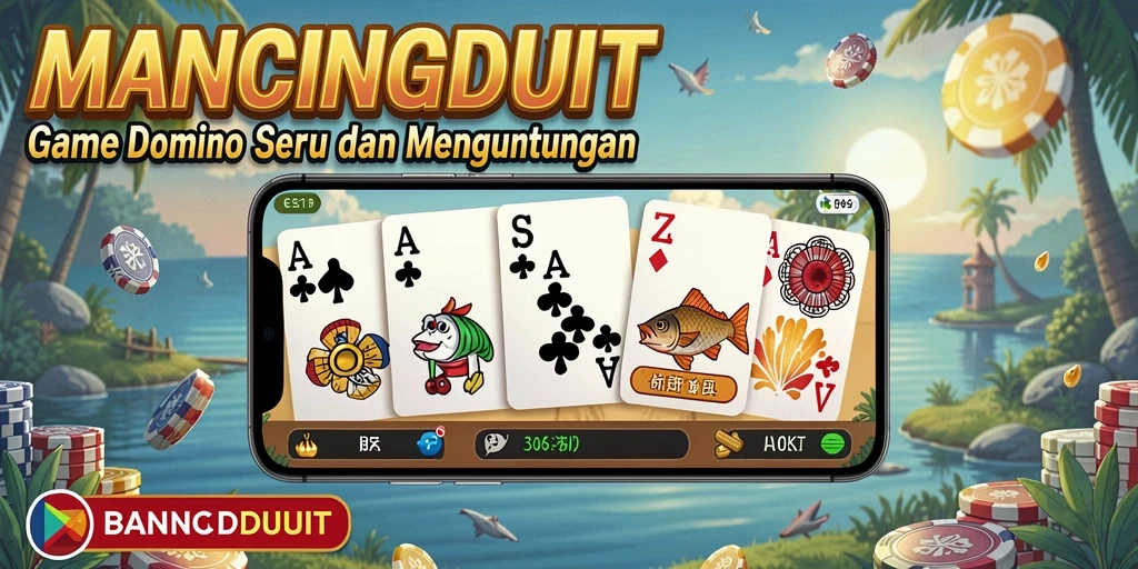 Screenshot gameplay seru MANCINGDUIT yang menunjukkan antusiasme permainan domino.