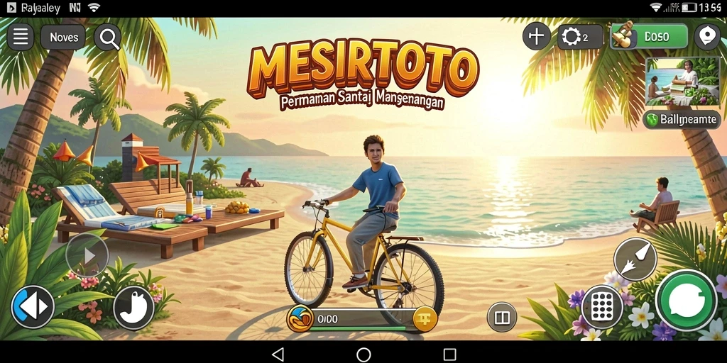 Tampilan gameplay menarik dari MESIRTOTO dengan grafis cerah.