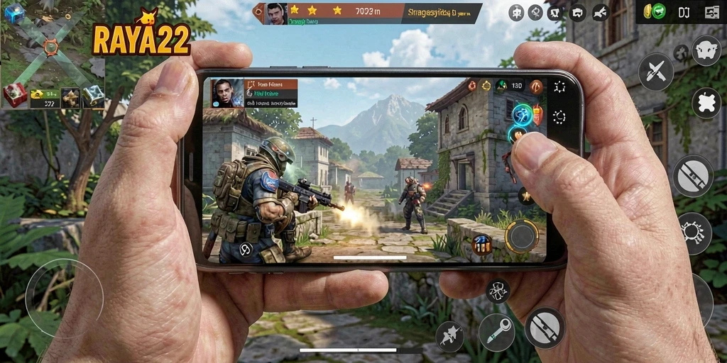 Tampilan gameplay RAYA22 yang menegangkan dan penuh strategi.