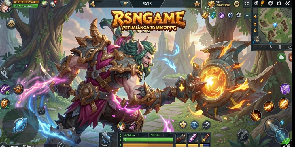 Gameplay RSNGAME menampilkan aksi penuh warna di dunia MMORPG yang menawan.