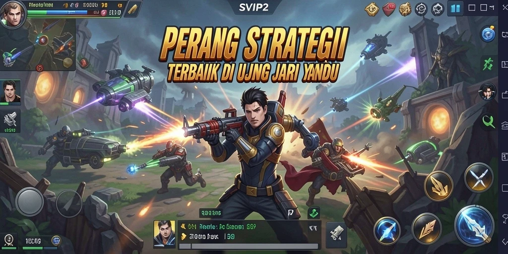 Tangkapan layar gameplay SVIP2 menampilkan rencana pertempuran strategis yang intens.
